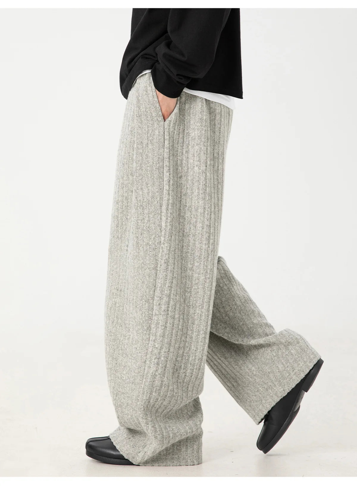 Korean Style Men’s Casual Pants – Wide Leg Streetwear
