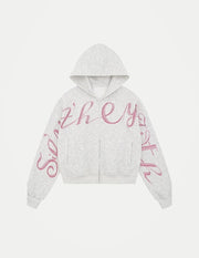 Women’s Vintage Hooded Jacket – Long Sleeve Rhinestone Punk Streetwear Coat, Casual Autumn Outerwear