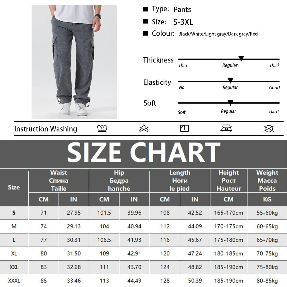 Mens Sweatpants Straight Fit Joggers for Sports